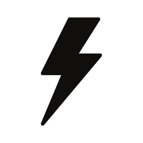 Icona di un fulmine che rappresenta la ricarica wireless rapida da 15 W.