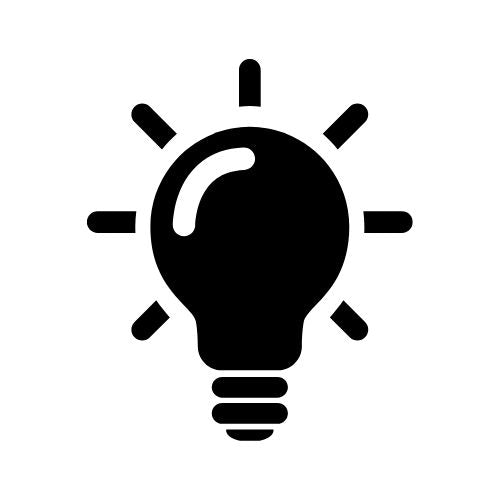 Icona di una lampadina che indica la luce notturna d'atmosfera regolabile.